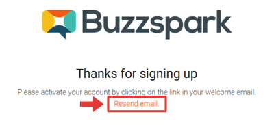 Buzzspark UGC Platform Free Trial sign-up - Activate your account