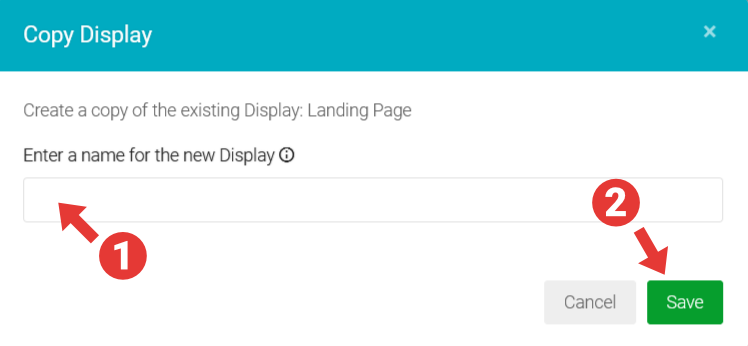 Creating a copy of a UGC Display