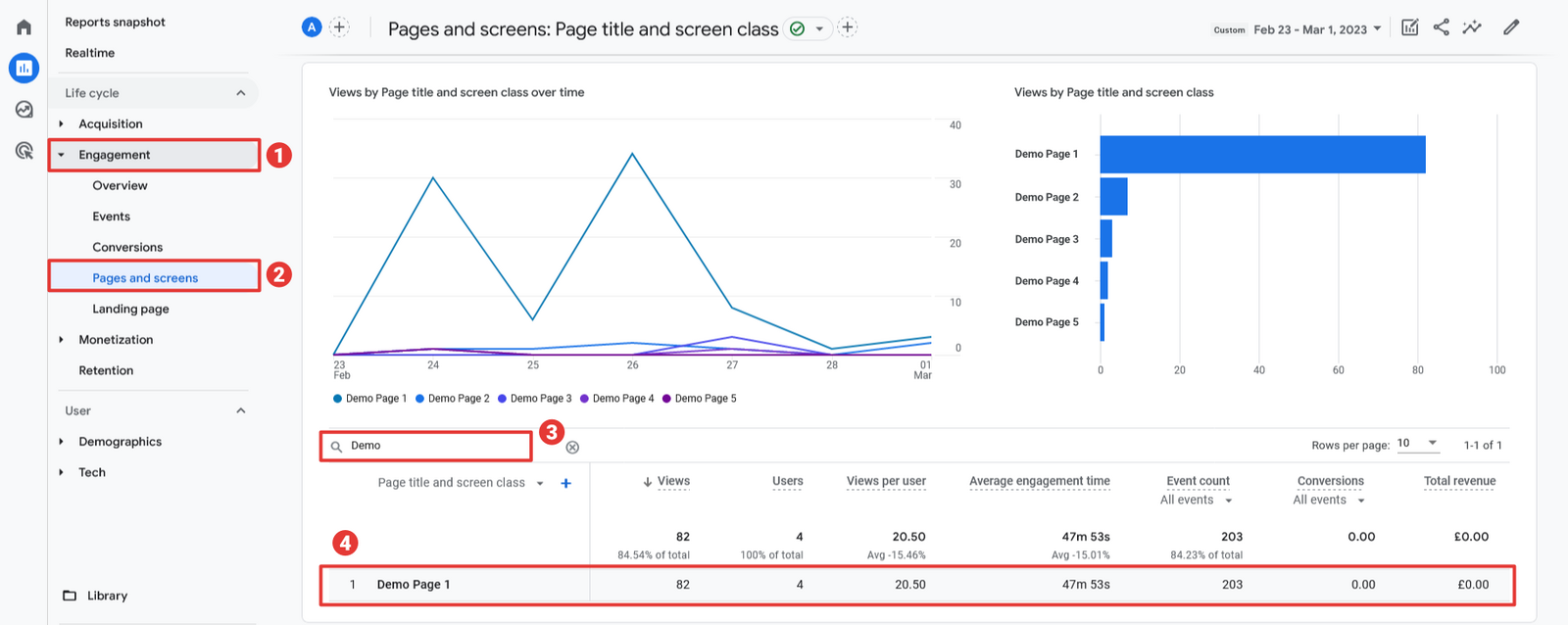 Viewing engagement on pages with UGC in Google Analytics