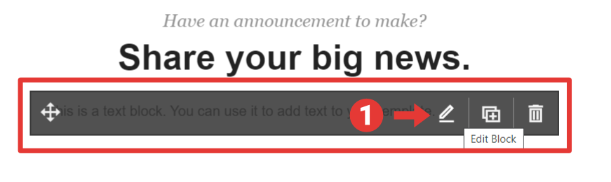 Mailchimp Classic Builder - text block