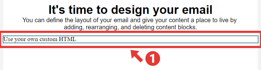 Mailchimp New Builder - Code Block