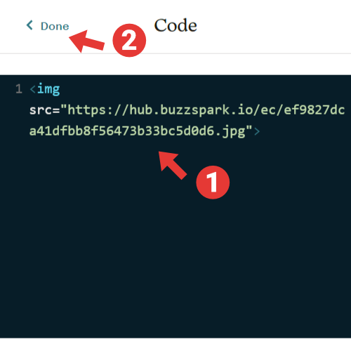 Mailchimp New Builder - code block editor