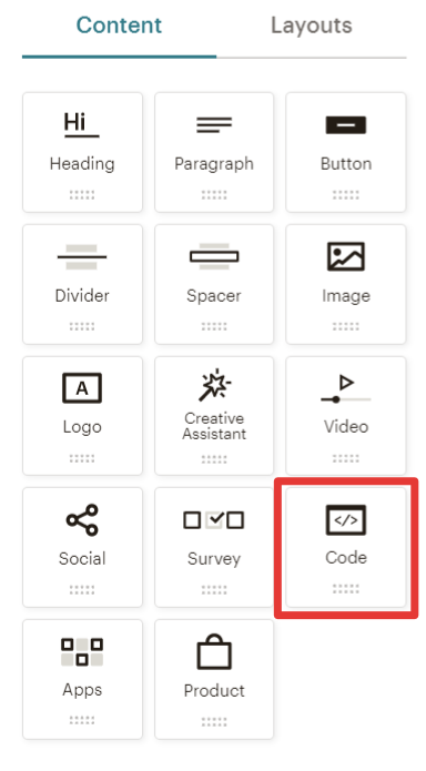 Mailchimp New Builder Blocks