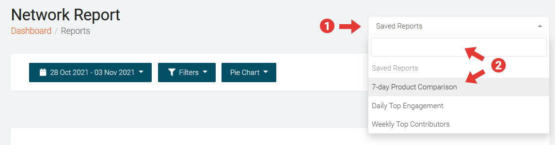 Visual Marketing – Editing and saving previously saved report 